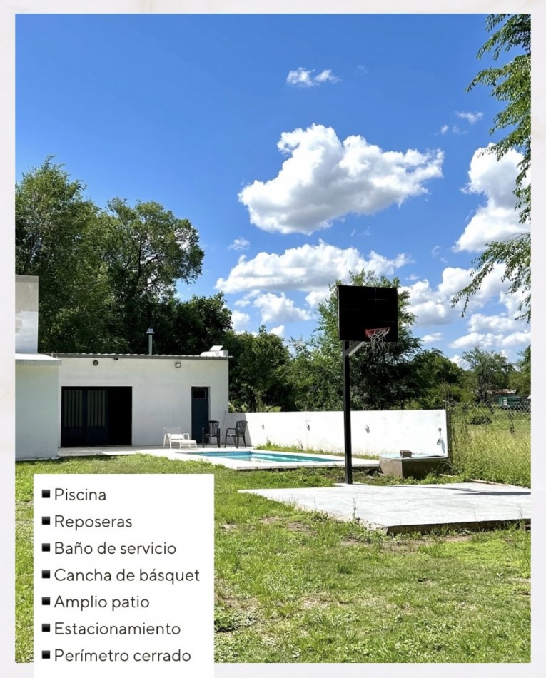 Hermoso Quincho con Habitacion para 3 